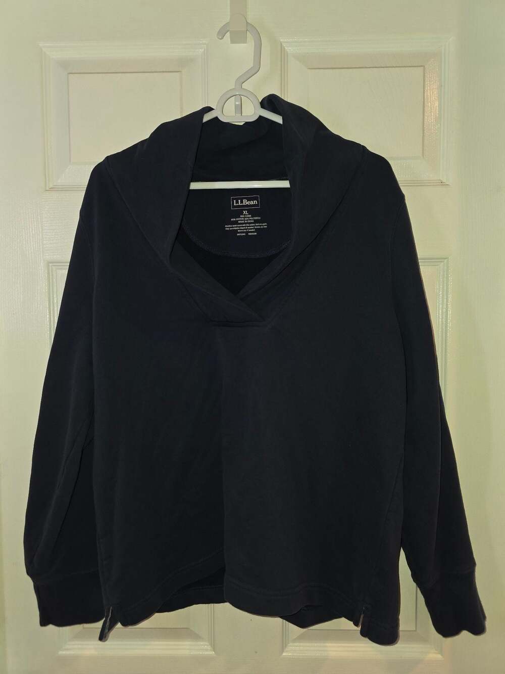 L.L. Bean Featherweight Fleece Johnny Collar Pullover